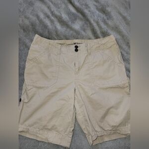 Casual Beige Cargo Shorts